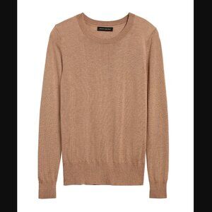 Banana Republic Silk Cashmere Crew-Neck Sweater in Camel | Sz: XS